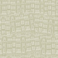 seamless vector pattern with falling architectural design elements sand