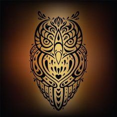 Decorative Owl Ethnic pattern N7