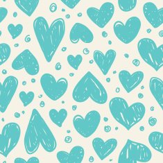 Seamless pattern with valentine hearts N12