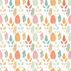 vector seamless pattern with leaves N24