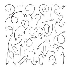 Vector hand drawn arrows N5