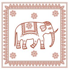 decorated Indian elephant