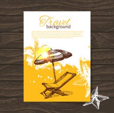 Travel colorful tropical design N3