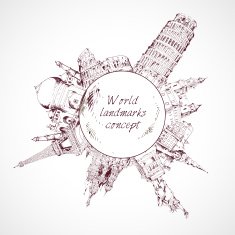 World landmark concept