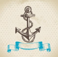 Anchor Hand drawn illustration