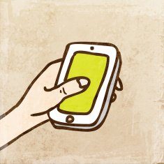 Cellular Phone on Grunge Background N3