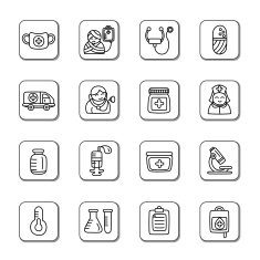 Medical Doodle Icons N3