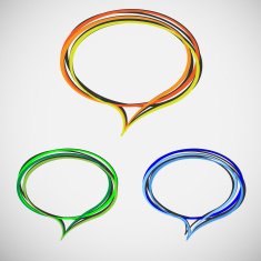 Hand drawn speech bubbles N6