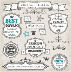 vintage labels N8