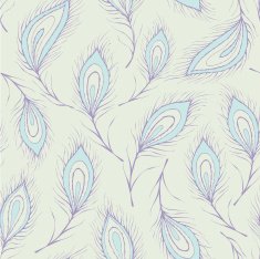Seamless peacock feather Pattern
