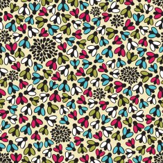 Cute flies seamless pattern