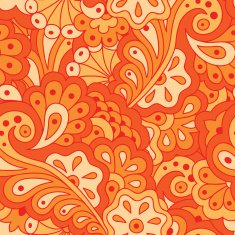 Seamless pattern with abstract flowers N20