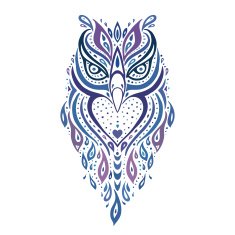 Decorative Owl Ethnic pattern N8
