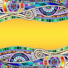 Abstract mosaic background with geometric elements N3