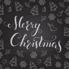 Christmas Chalkboard with lettering N2