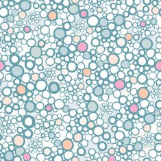 Colorful bubbles seamless pattern background