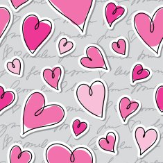 pattern of hearts vector eps 10