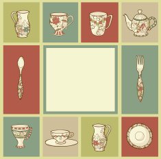 Greeting card with china N2