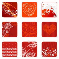 Valentine&rsquo;s icon set