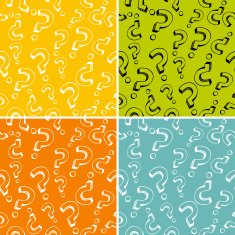 Question mark seamless pattern