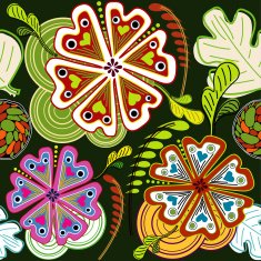 Flora abstract Seamless Design N2