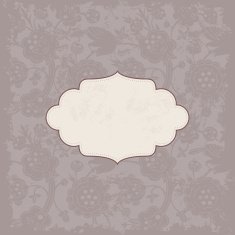 Vintage card with lace