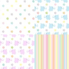 boy and girl Baby Seamless Background