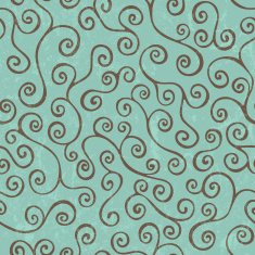 Seamless pattern with curls