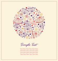 Floral decorative cute card