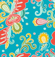 Seamless abstract hand-drawn pattern N42