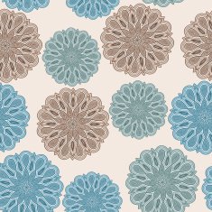 vector seamless floral pattern with bizarre flowers