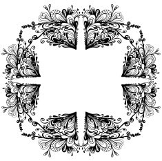 floral frame N22