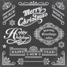Chalkboard Christmas Elements N3