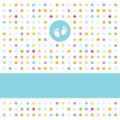 Baby shower card with copy space N4