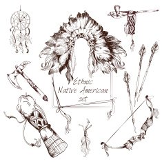 Ethnic native american set N2