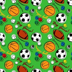 Sport Pattern on Green