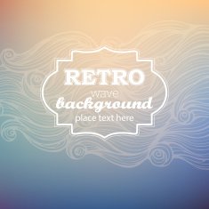 Retro wave background
