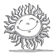 Smiling Sun Drawing N2