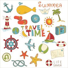 Summer holiday doodle collection N2
