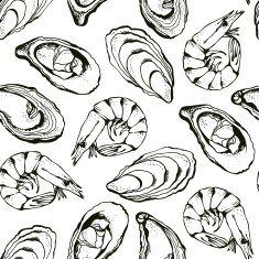 Seafood pattern N2