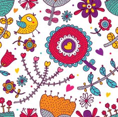 floral seamless pattern N182