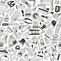 working tools - seamless background N2