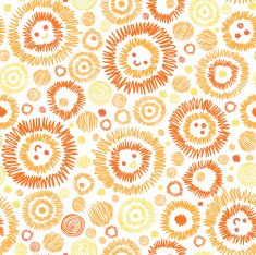 Doodle Suns Seamless Pattern Background