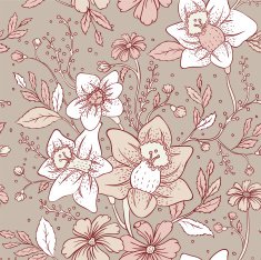 floral seamless pattern N184
