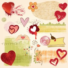 Grunge Hearts Design
