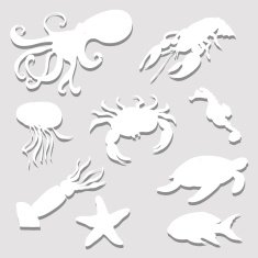 Paper Sea Animals Set N2