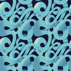 crazy vector seamless pattern - with infinity line