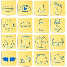 Doodle memo icon set N6