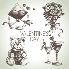 Set of Valentine's Day N4
