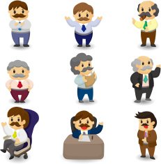 Cartoon Boss icons N2